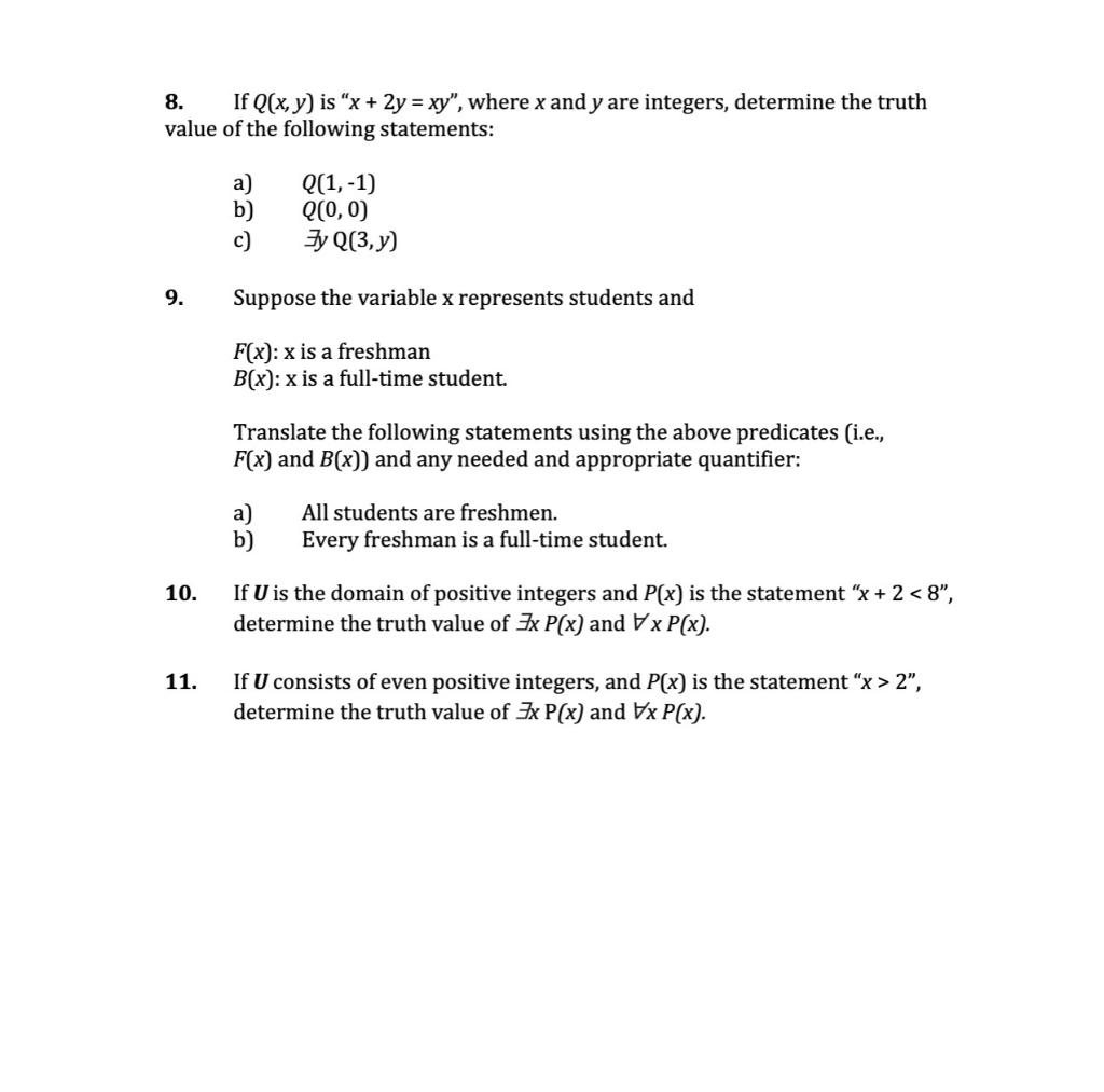 Solved 8 If Q X Y Is X 2y Xy Where X And Y Are Chegg Com