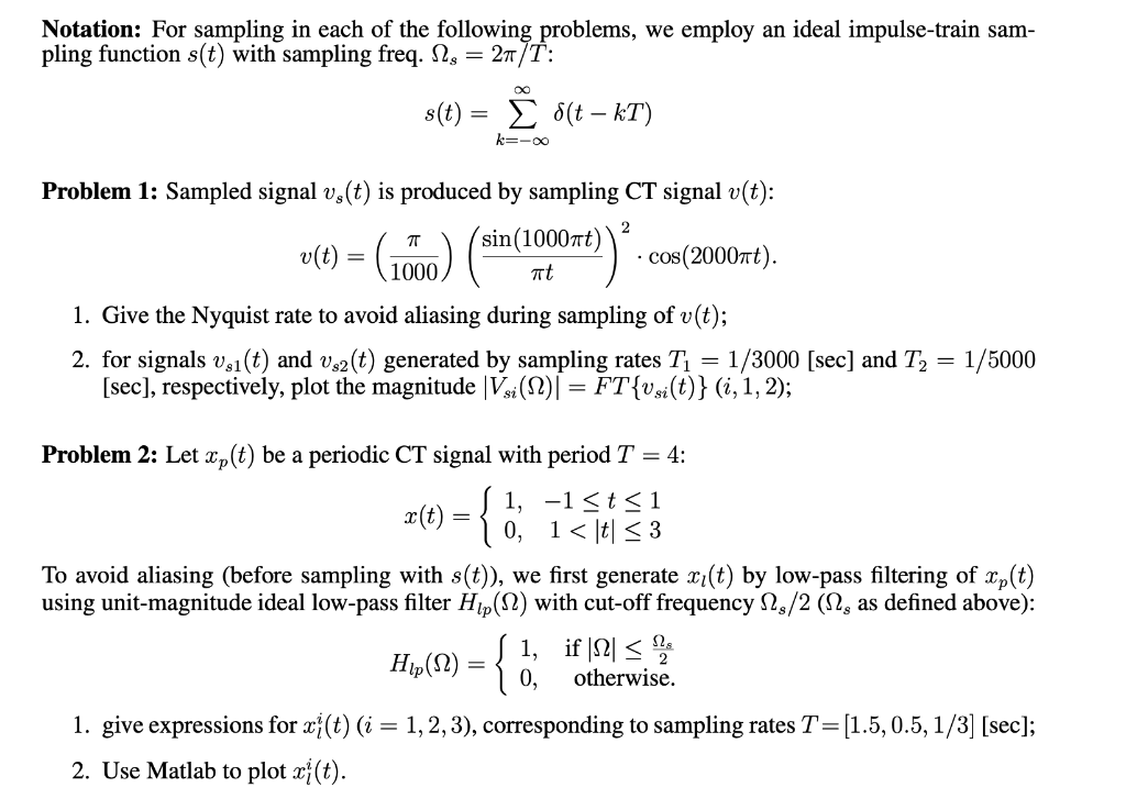 Solved Notation: For sampling in each of the following | Chegg.com