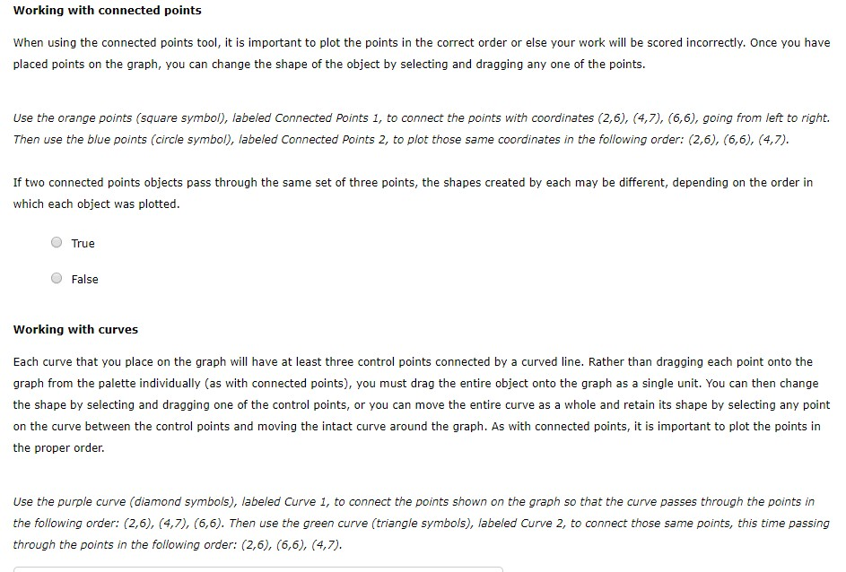 Solved 9. Connected points and curves Common features among