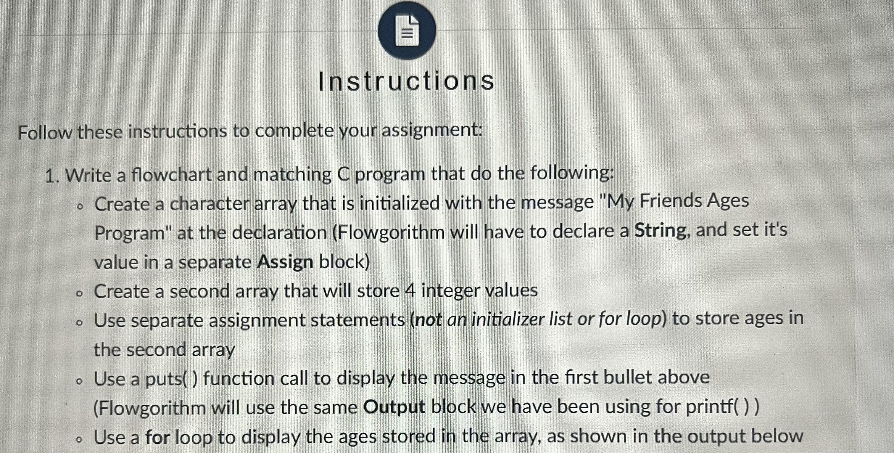 Solved InstructionsFollow these instructions to complete | Chegg.com