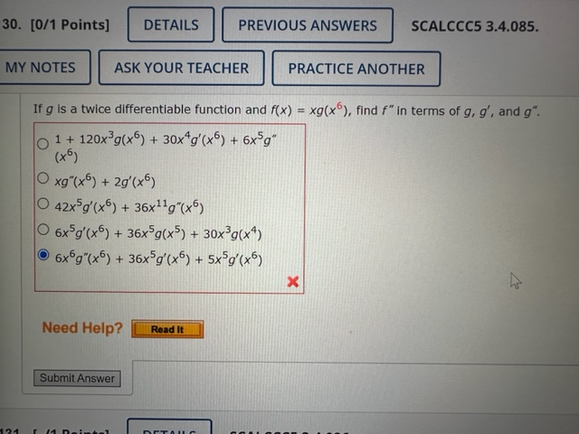 Solved If G Is A Twice Differentiable Function And