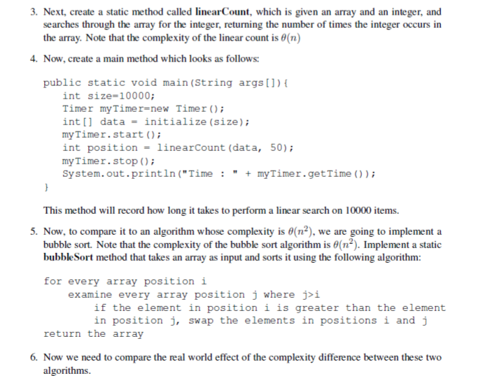 Solved 1.1 Setup 1. In Eclipse, create a project called "Lab | Chegg.com