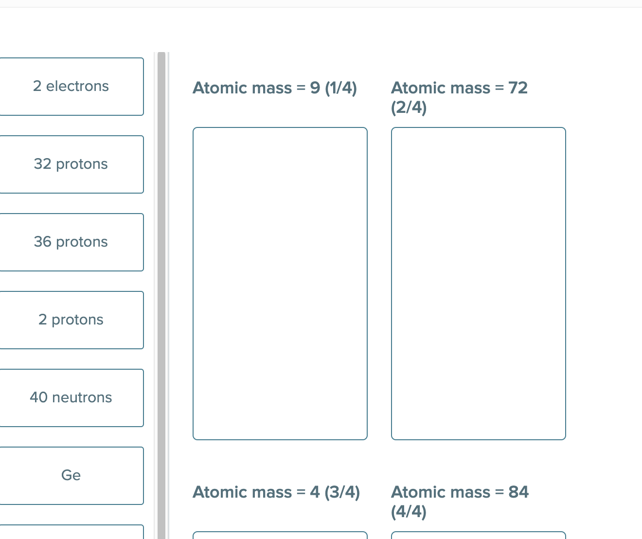 Solved 2 ﻿electrons32 ﻿protons36 ﻿protons2 ﻿protons40 | Chegg.com