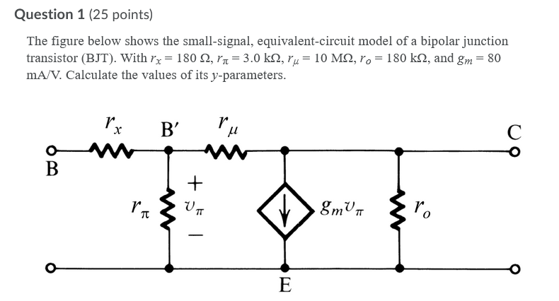 Solved Question 1 (25 points) The figure below shows the | Chegg.com