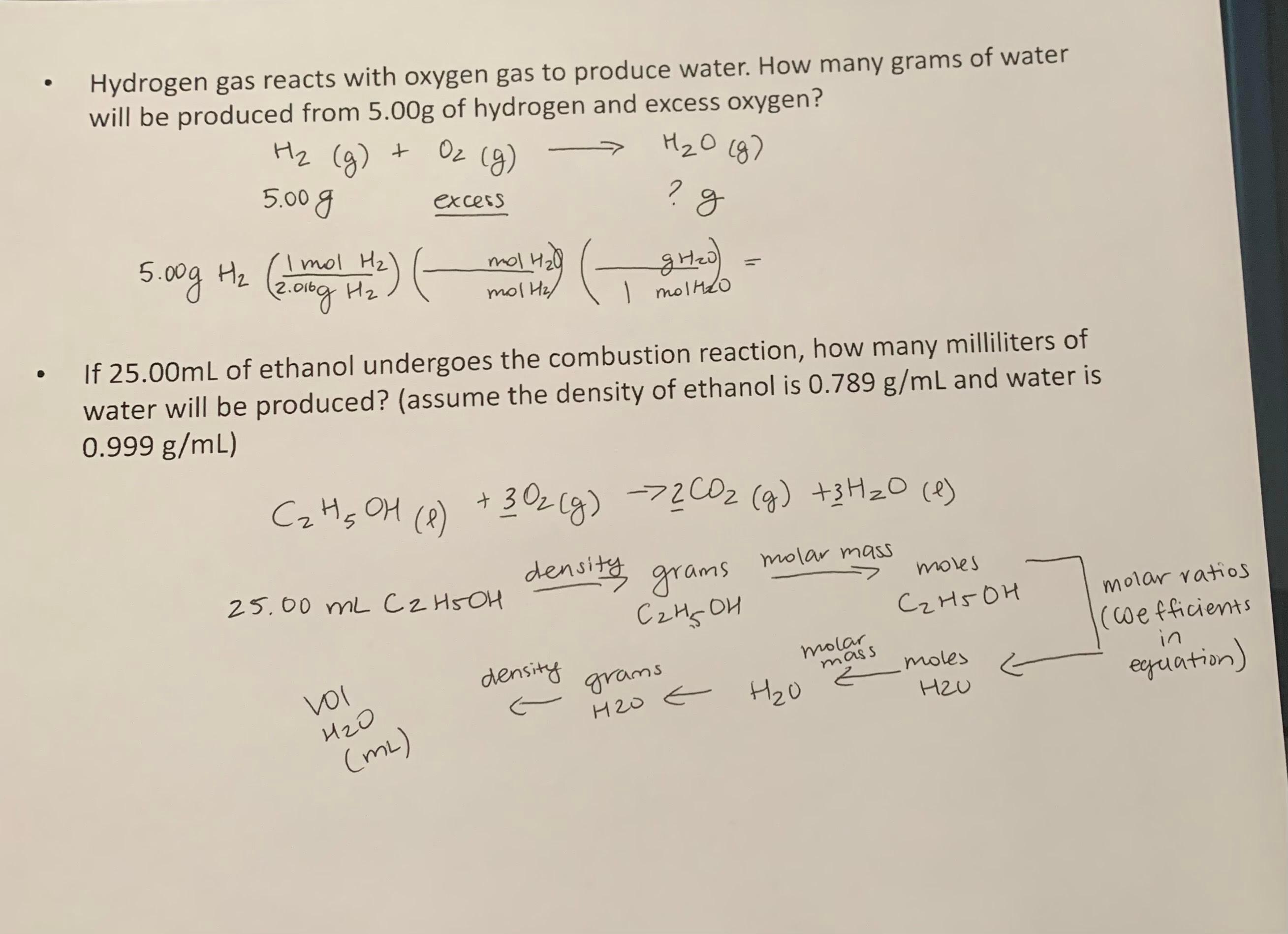 solved-hydrogen-gas-reacts-with-oxygen-gas-to-produce-water-chegg