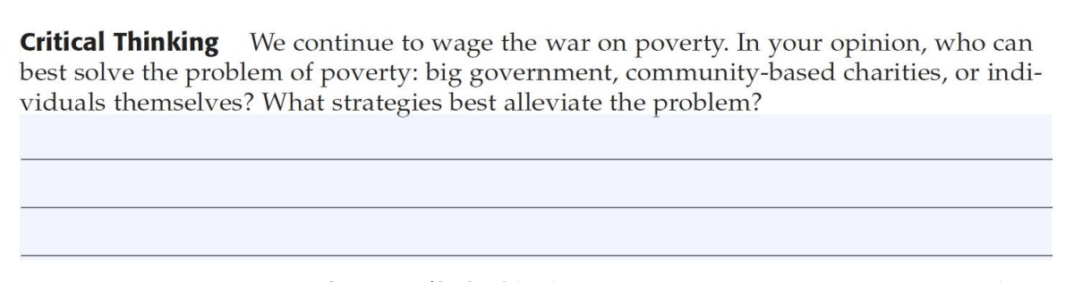 critical thinking questions poverty