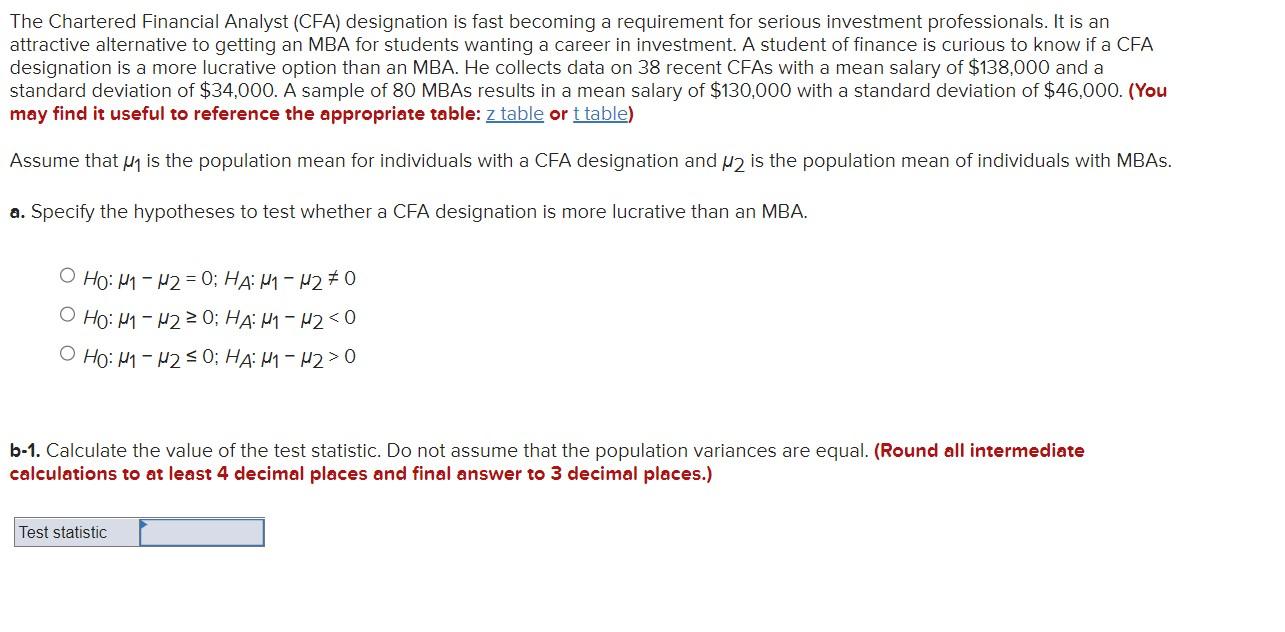 Solved The Chartered Financial Analyst (CFA) designation is | Chegg.com