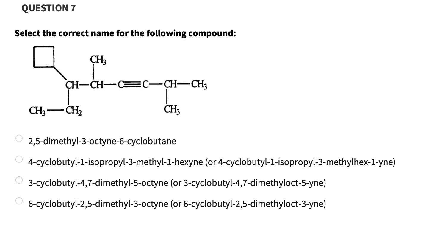 Solved Consider the following molecules. Which of the | Chegg.com