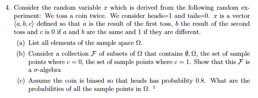 4. Consider The Random Variable X Which Is Derived 