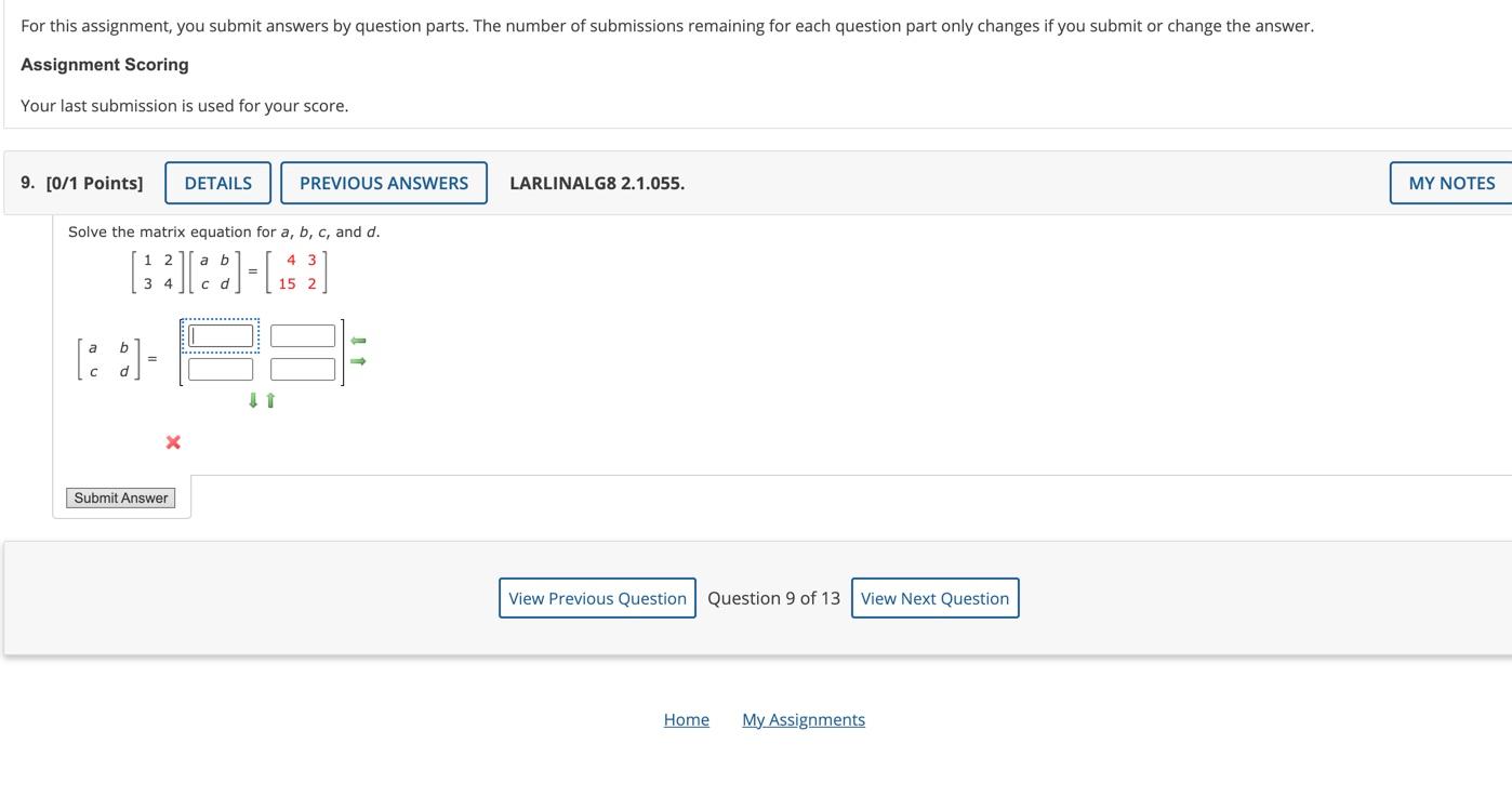 Solved Assignment Submission For this assignment, you submit | Chegg.com