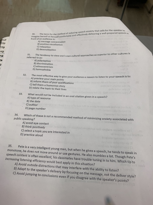 The Term For The Method Of Reducing Speech Anxiety Chegg Com The Term For The Method Of Reducing Speech Anxiety Chegg Com