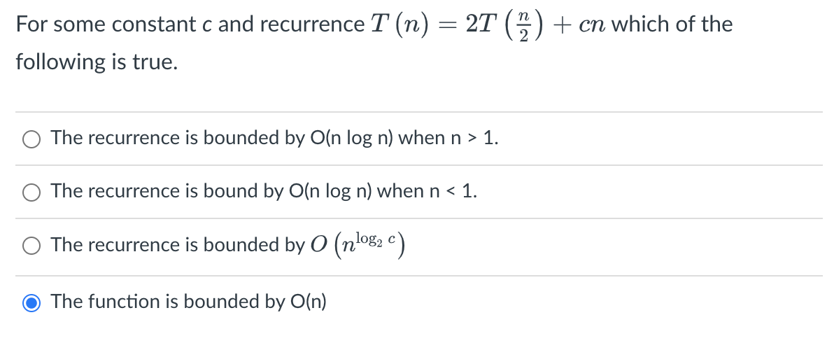 Solved Computer Algorithm Multiple Choice Upvote for | Chegg.com