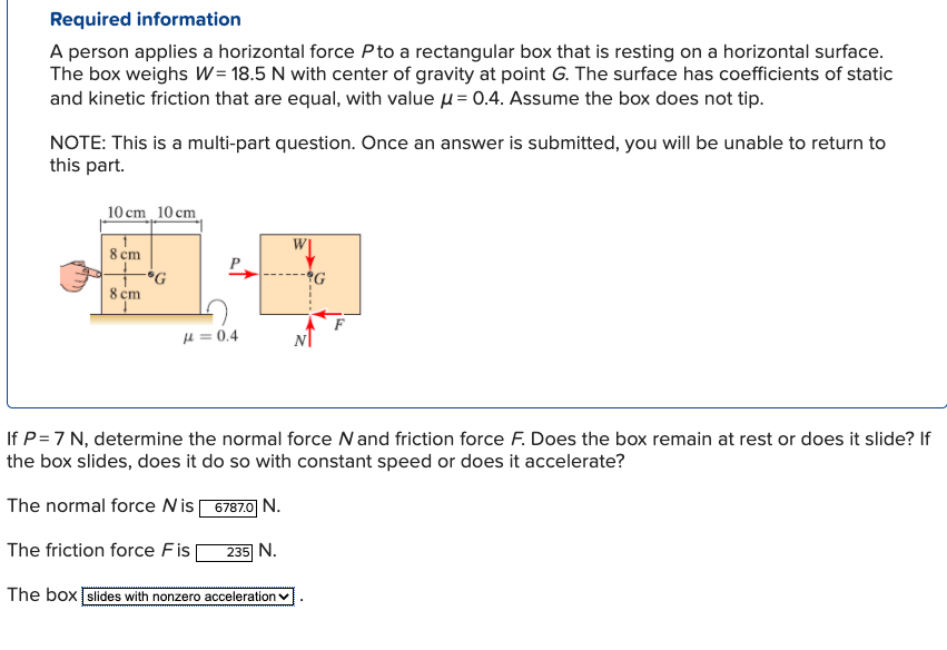 Solved Required information A person applies a horizontal