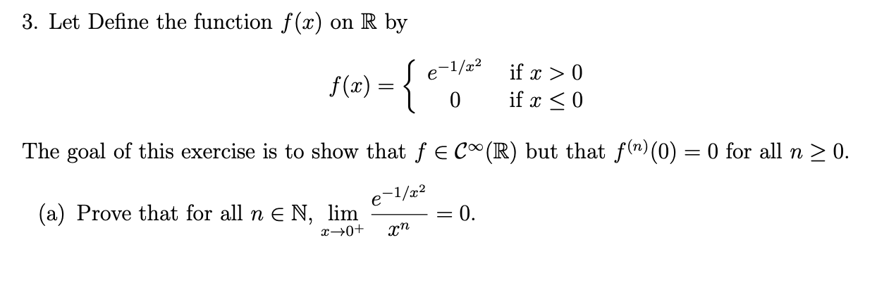 Solved 3. Let Define The Function F(x) On R By E-1 X2 If X > 