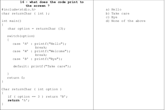 Solved 16-what does the code print to the screen? include | Chegg.com