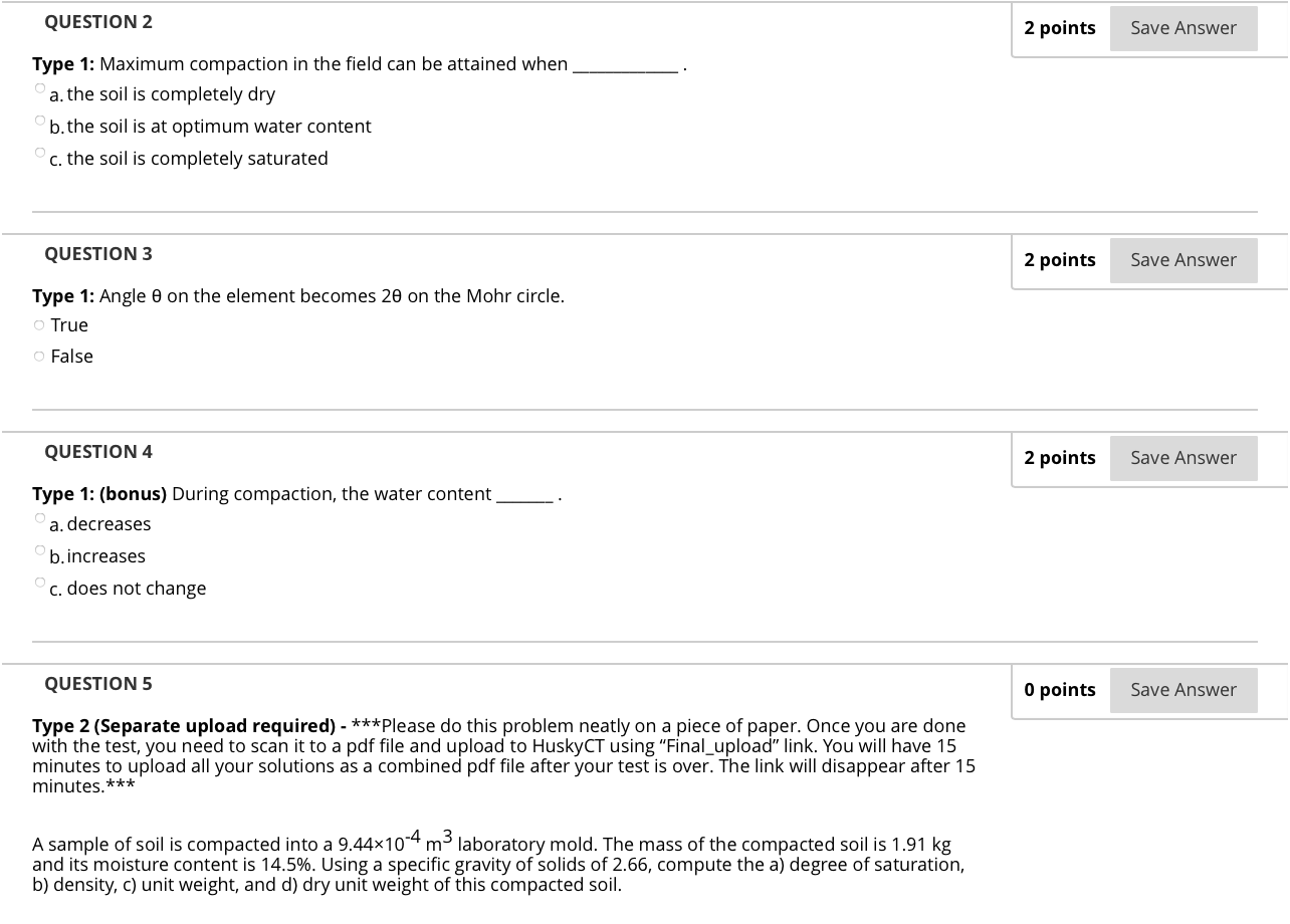 Solved QUESTION 2 2 points Save Answer Type 1: Maximum | Chegg.com