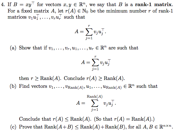 4 If B Xy For Vectors X Y E R We Say That B Chegg Com