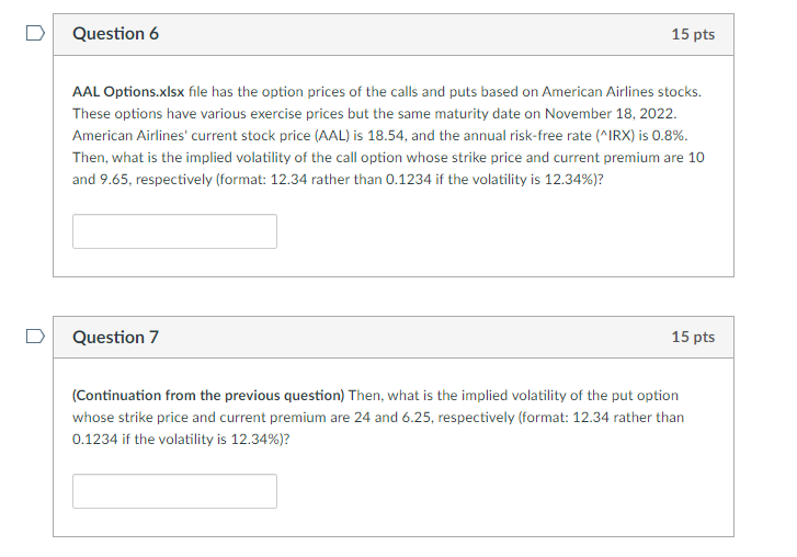 Aal Options Activity