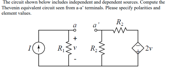 Solved The Circuit Shown Below Includes Independent And Chegg