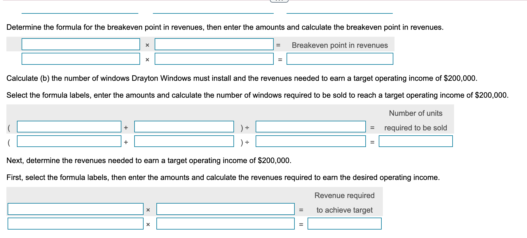 Solved Drayton Windows is a small company that installs