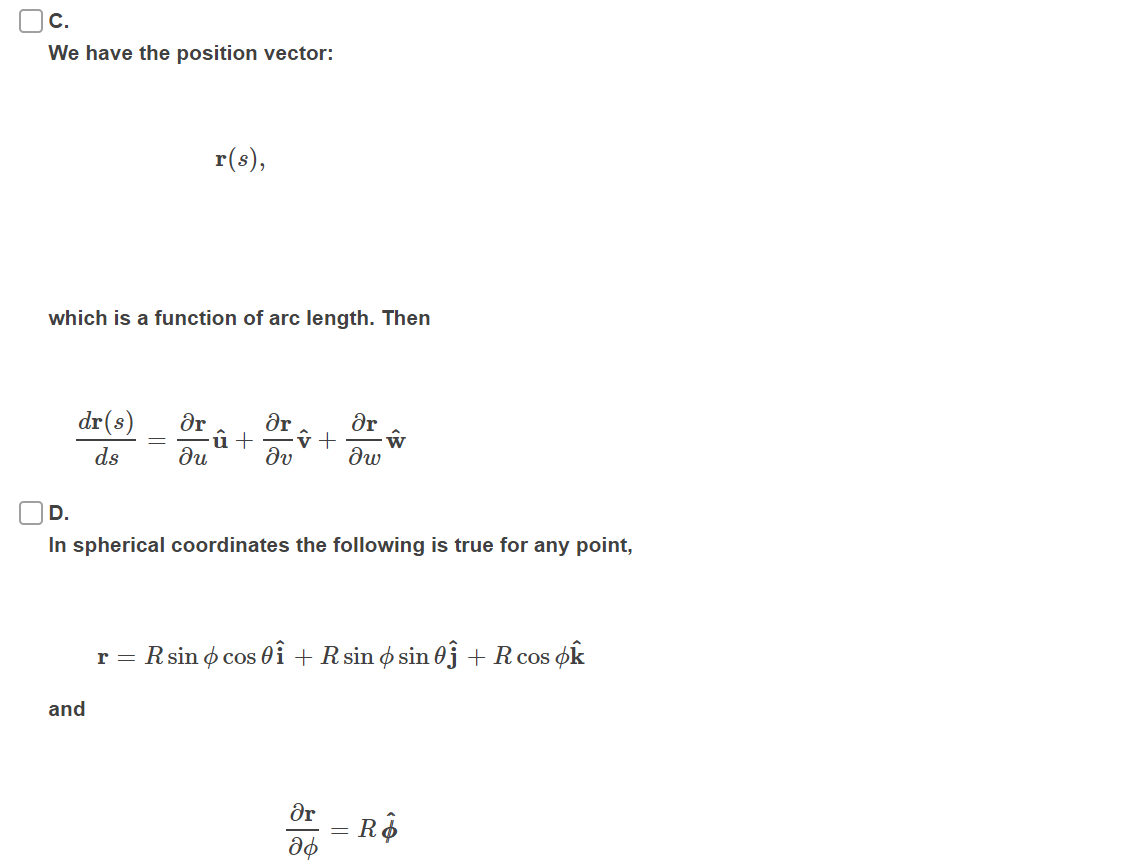 Solved Mark Which Statements Below Are True Using The Fo Chegg Com