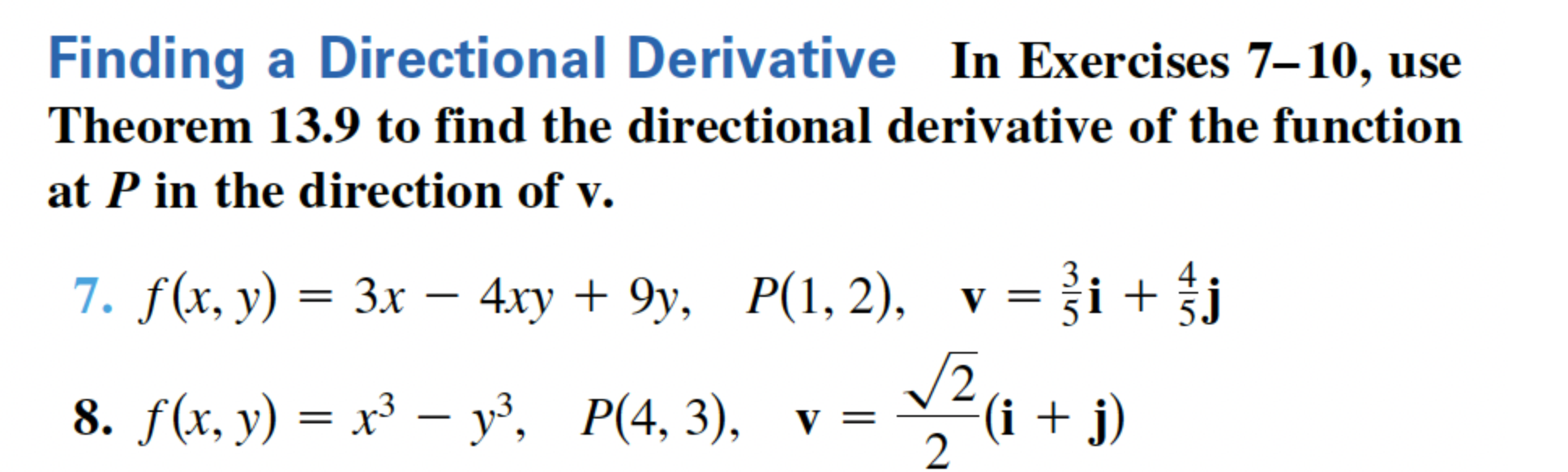 Solved Theorem 13 9 Directional Derivative If F Is A