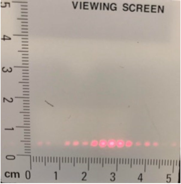 frequency of red light in glass