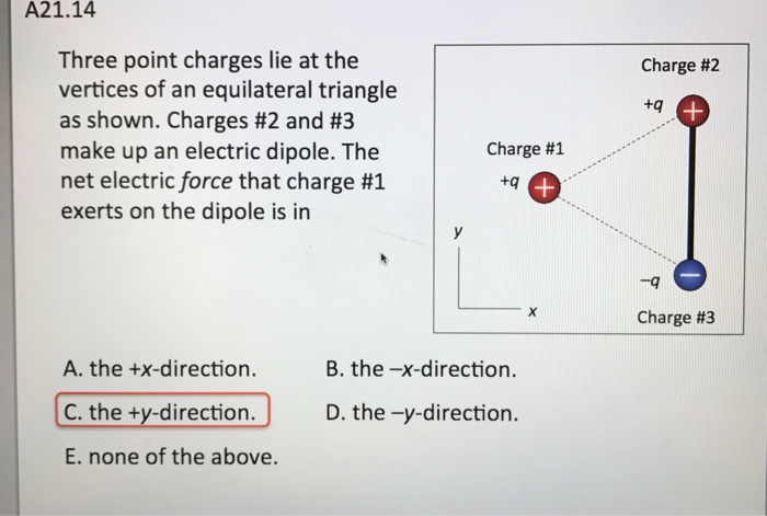 Solved Three Point Charges Lie At The Vertices Of An | Chegg.com