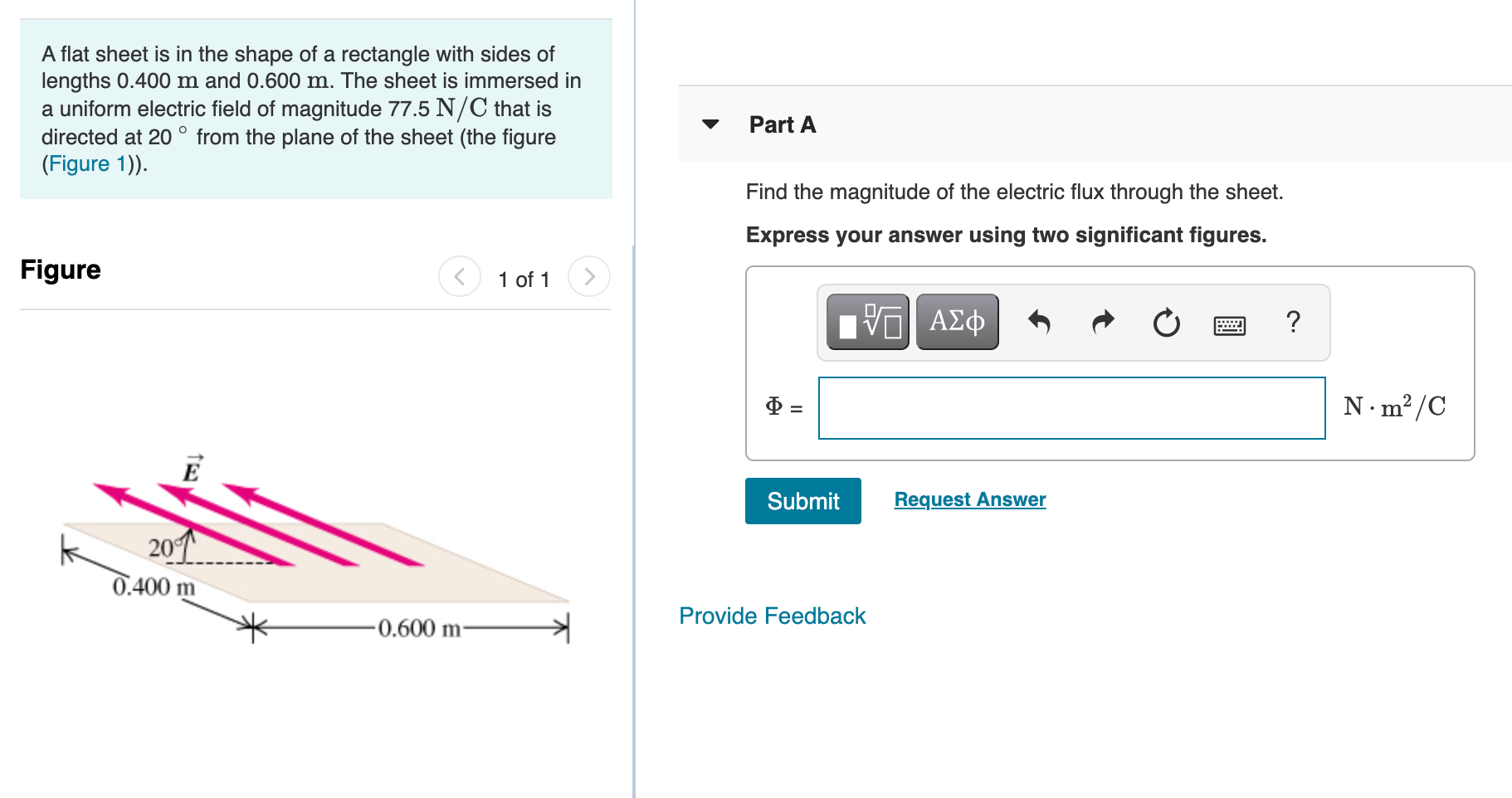 Solved A flat sheet is in the shape of a rectangle with | Chegg.com