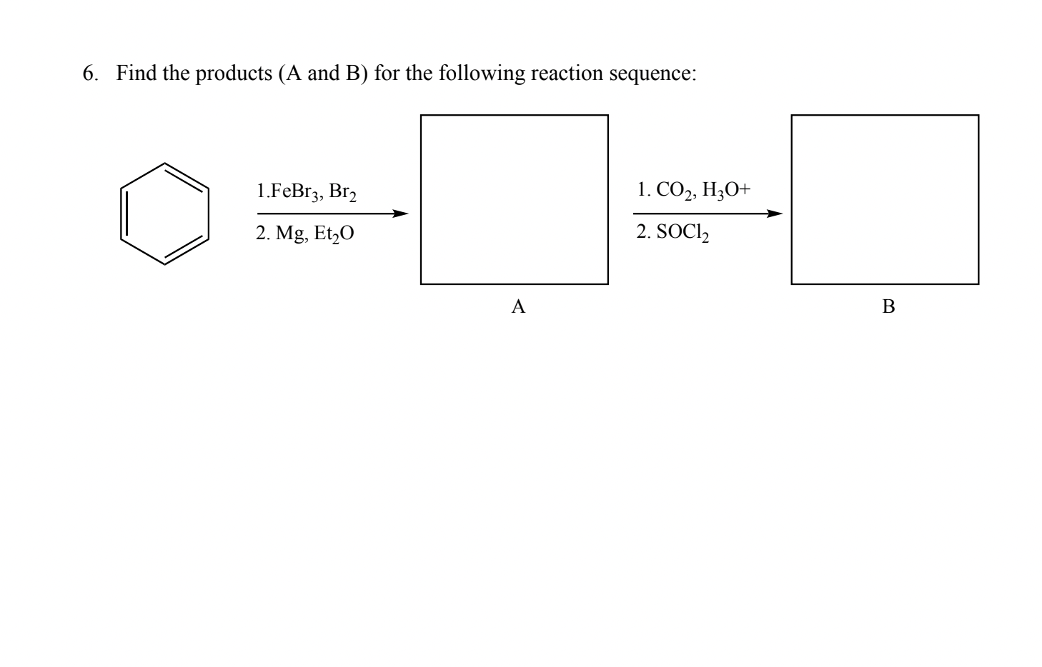 Solved 4. Find The Products (A And B) For The Following | Chegg.com