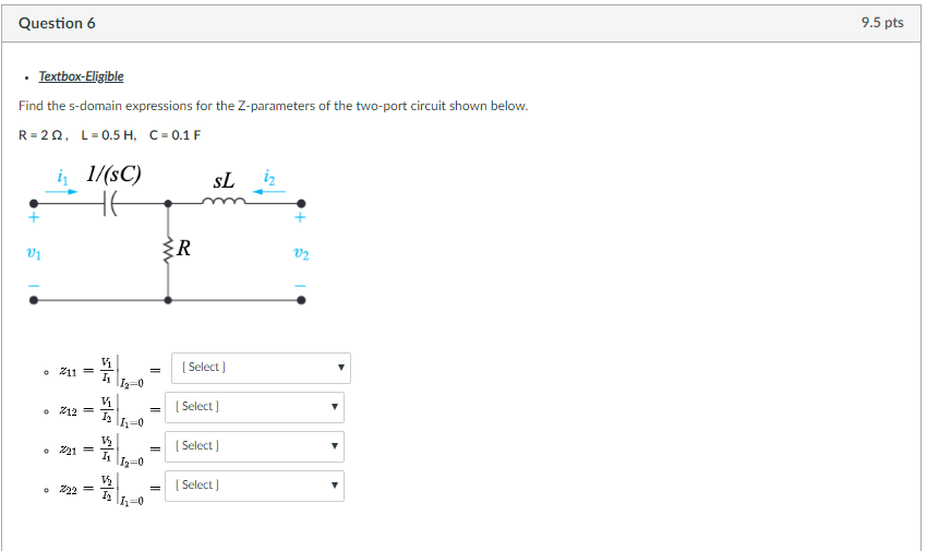 Solved Question 6 9.5 pts • Textbox-Eligible Find the | Chegg.com