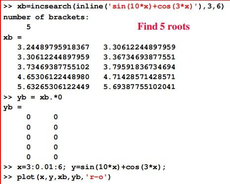 Solved MatLab: incremental... Example of code in execution | Chegg.com