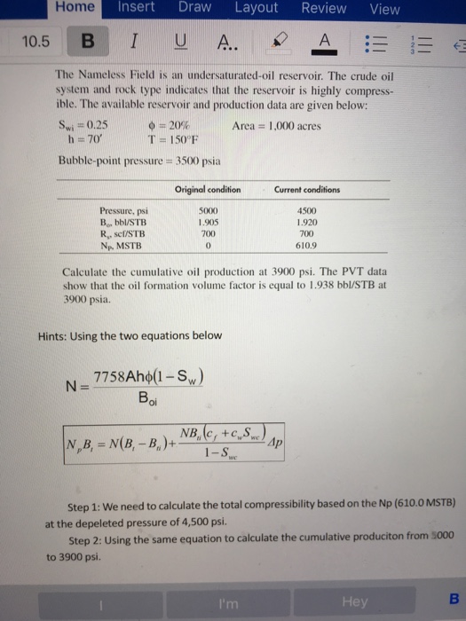 Home Insert Draw Layout Review View The Nameless | Chegg.com