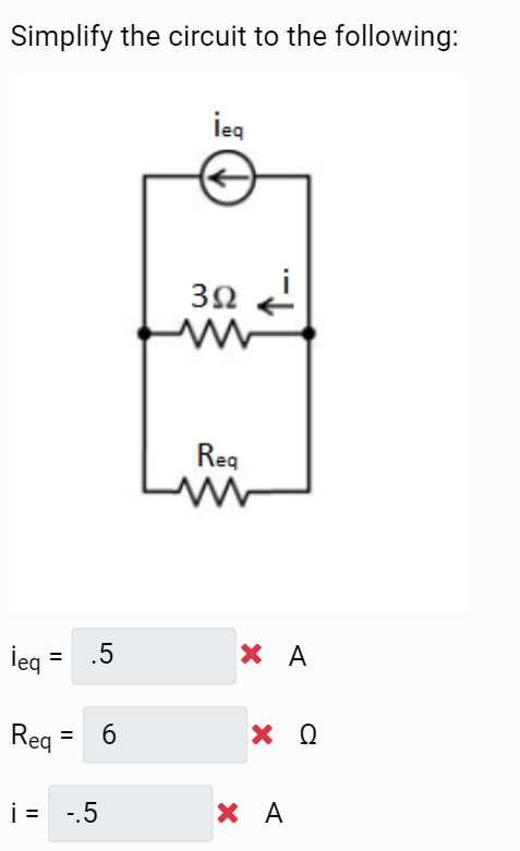 Solved Simplify the circuit to the following: | Chegg.com