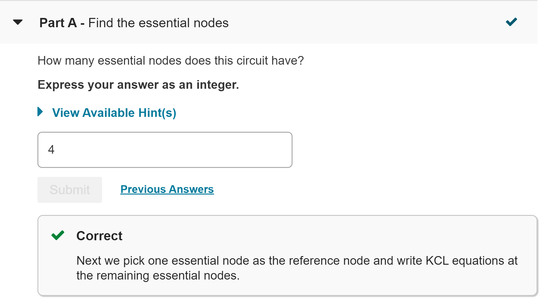 Solved Learning Goal: To use the node-voltage method to | Chegg.com