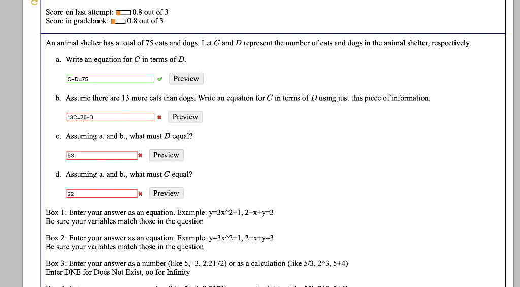 Solved Score on last attempt: 10.8 out of 3 Score in | Chegg.com