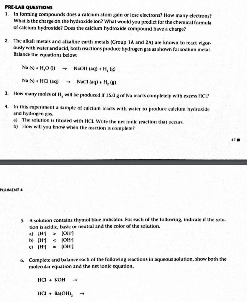 [Solved] PRELAB QUESTIONS 1. In forming compounds does a