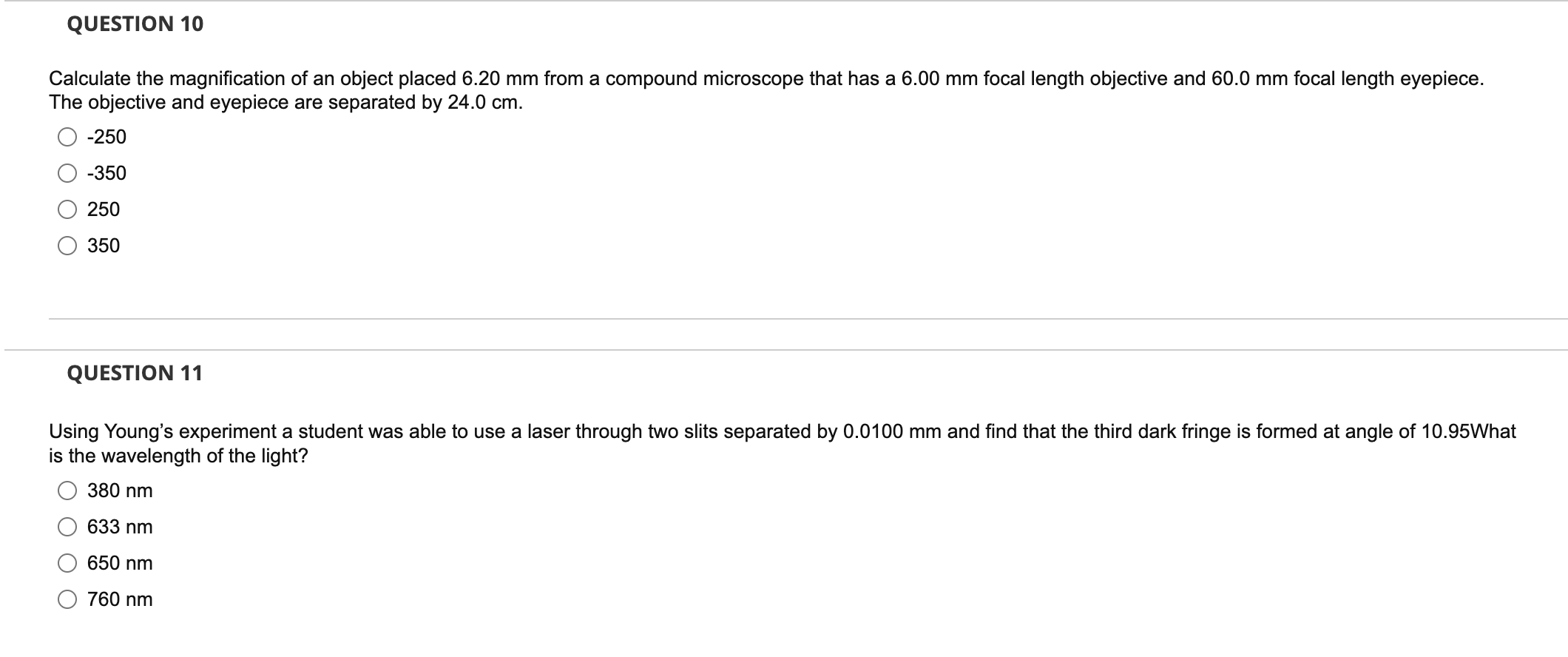 Solved Calculate the magnification of an object placed 6.20 | Chegg.com
