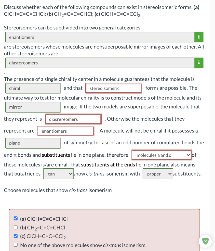 Solved Discuss whether each of the following compounds can | Chegg.com