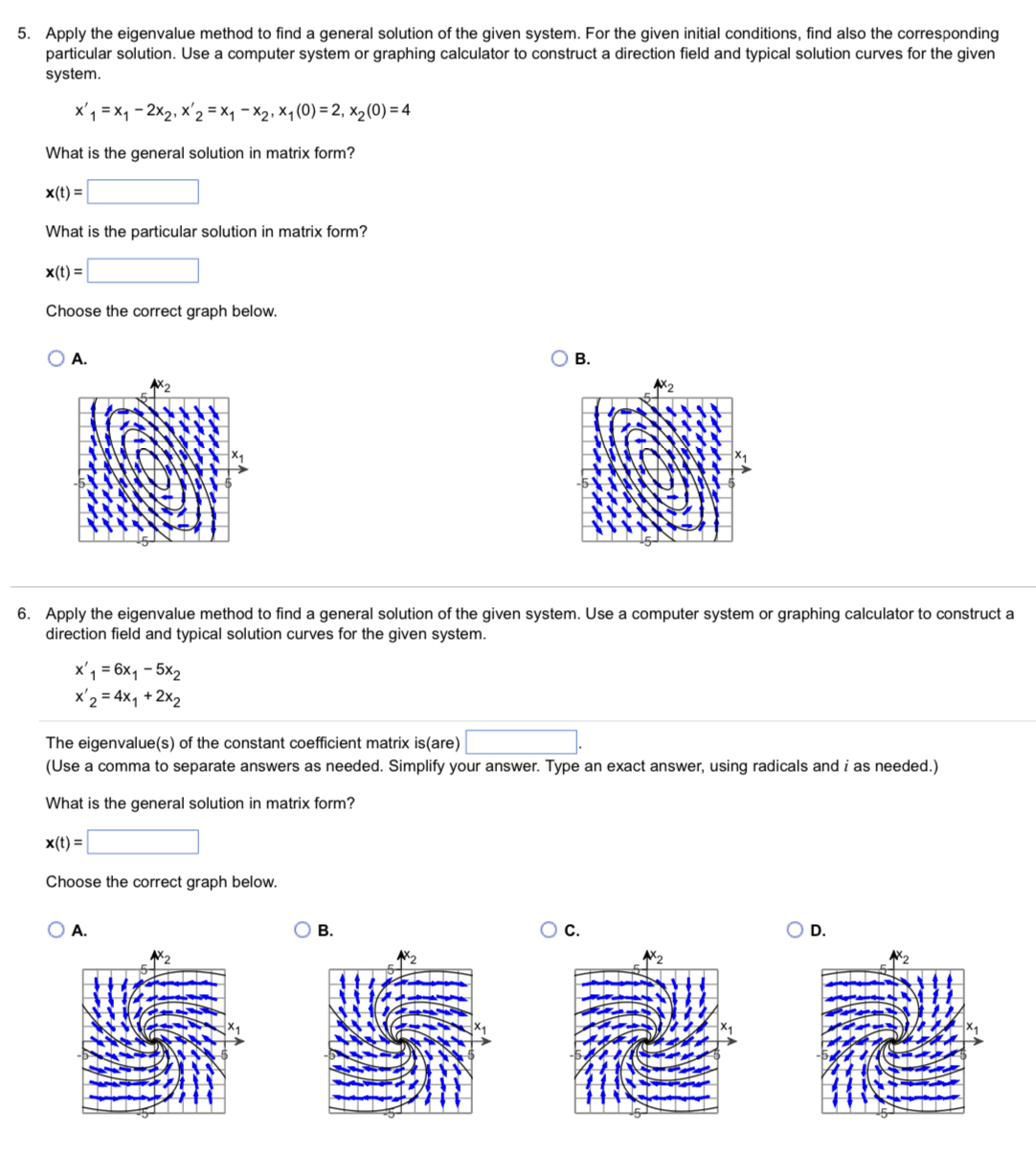 Solved Apply the eigenvalue method to find a general | Chegg.com