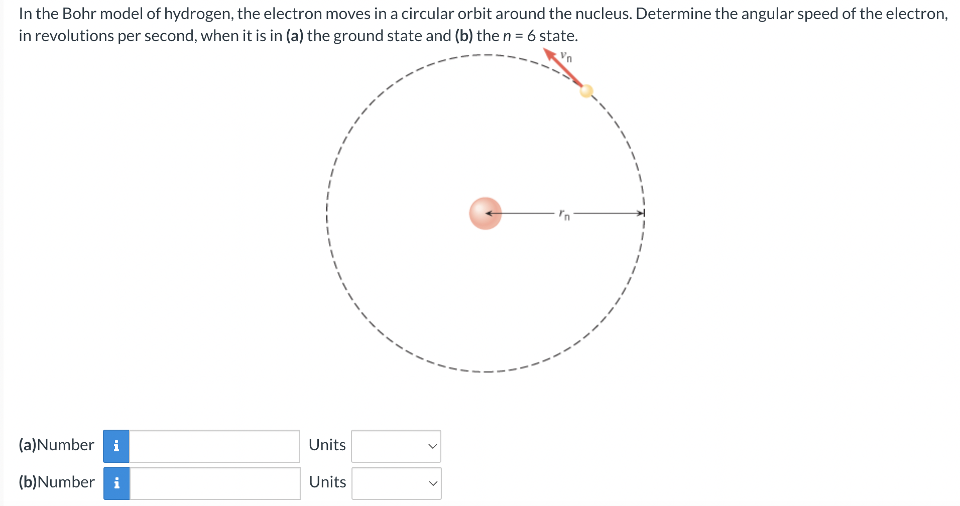 Solved In the Bohr model of hydrogen, the electron moves in | Chegg.com