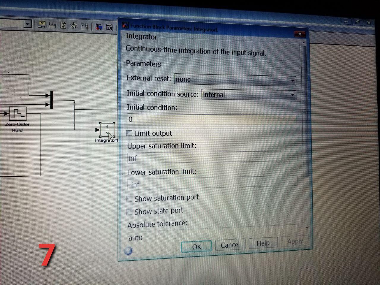 Function Black Parameters: Integrator,
Integrator
Continuous time integration of the input signal.
Parameters
External reset: