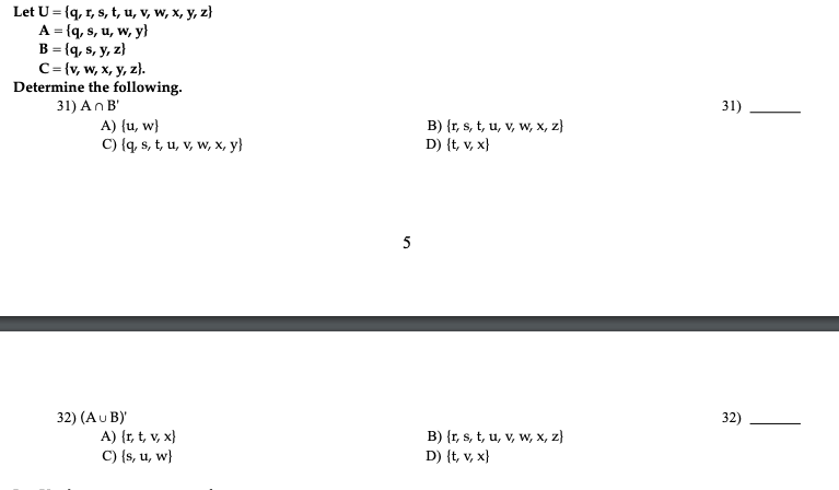 Solved Use The Venn Diagram To List The Set Of Elements I Chegg Com