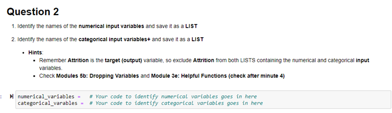Question 2 1. Identify the names of the numerical | Chegg.com
