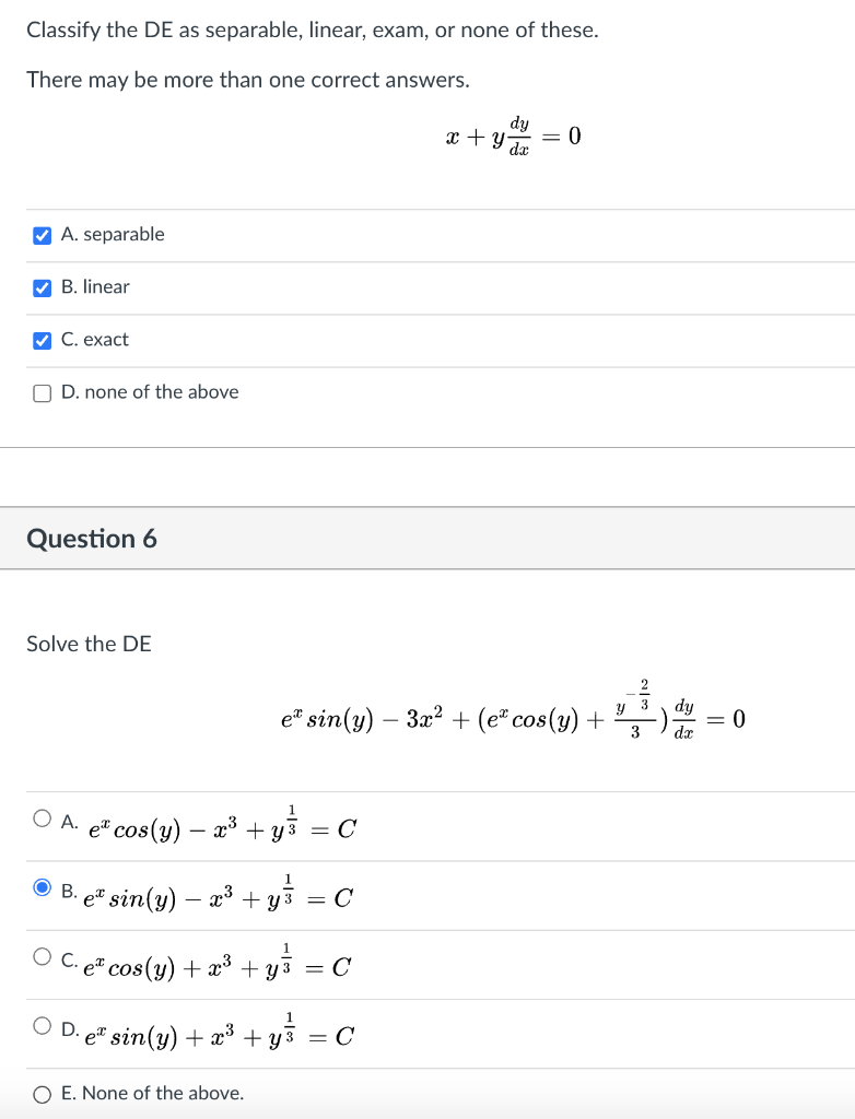 Solved Please check my answers for all 3 parts and | Chegg.com