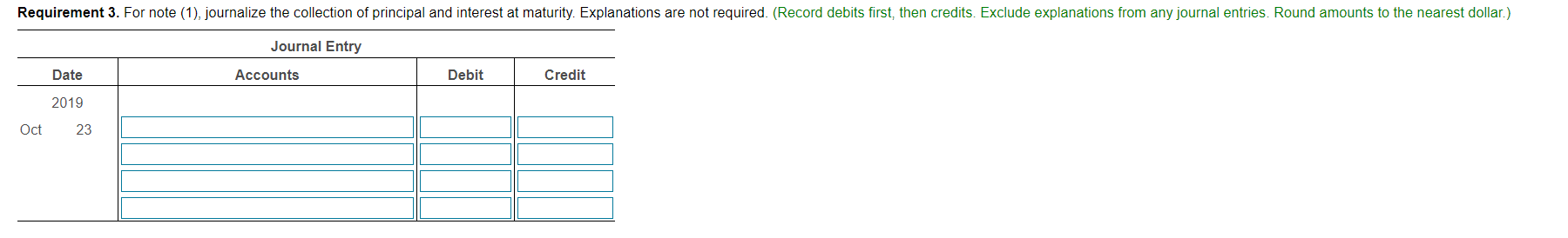 Solved i Х Requirements 1. Identifying each note by number, | Chegg.com