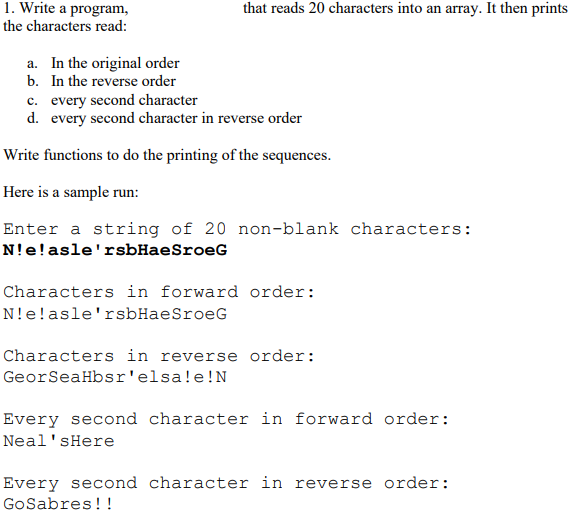 Basic Characters Program Solved 1. Write a program, the characters read: that reads | Chegg.com