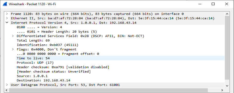 Solved Part 1: DNS Traffic CaptureOpen Wireshark and double | Chegg.com