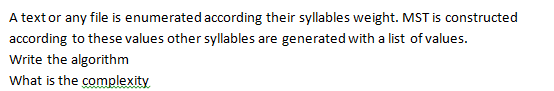 Solved A text or any file is enumerated according their | Chegg.com