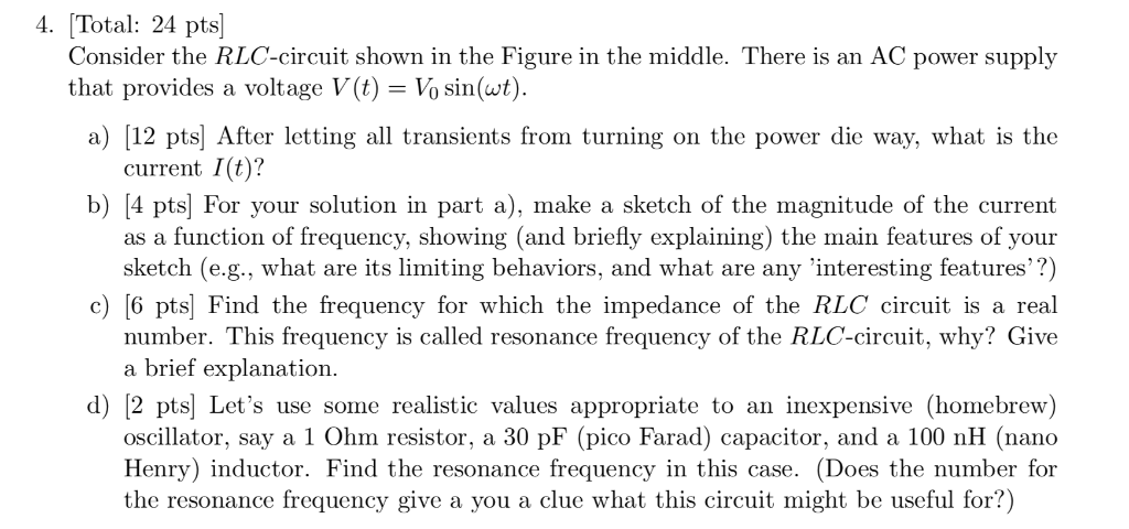 Solved Figure: RL-circuit (problem 3) Figure: RLC-circuit | Chegg.com